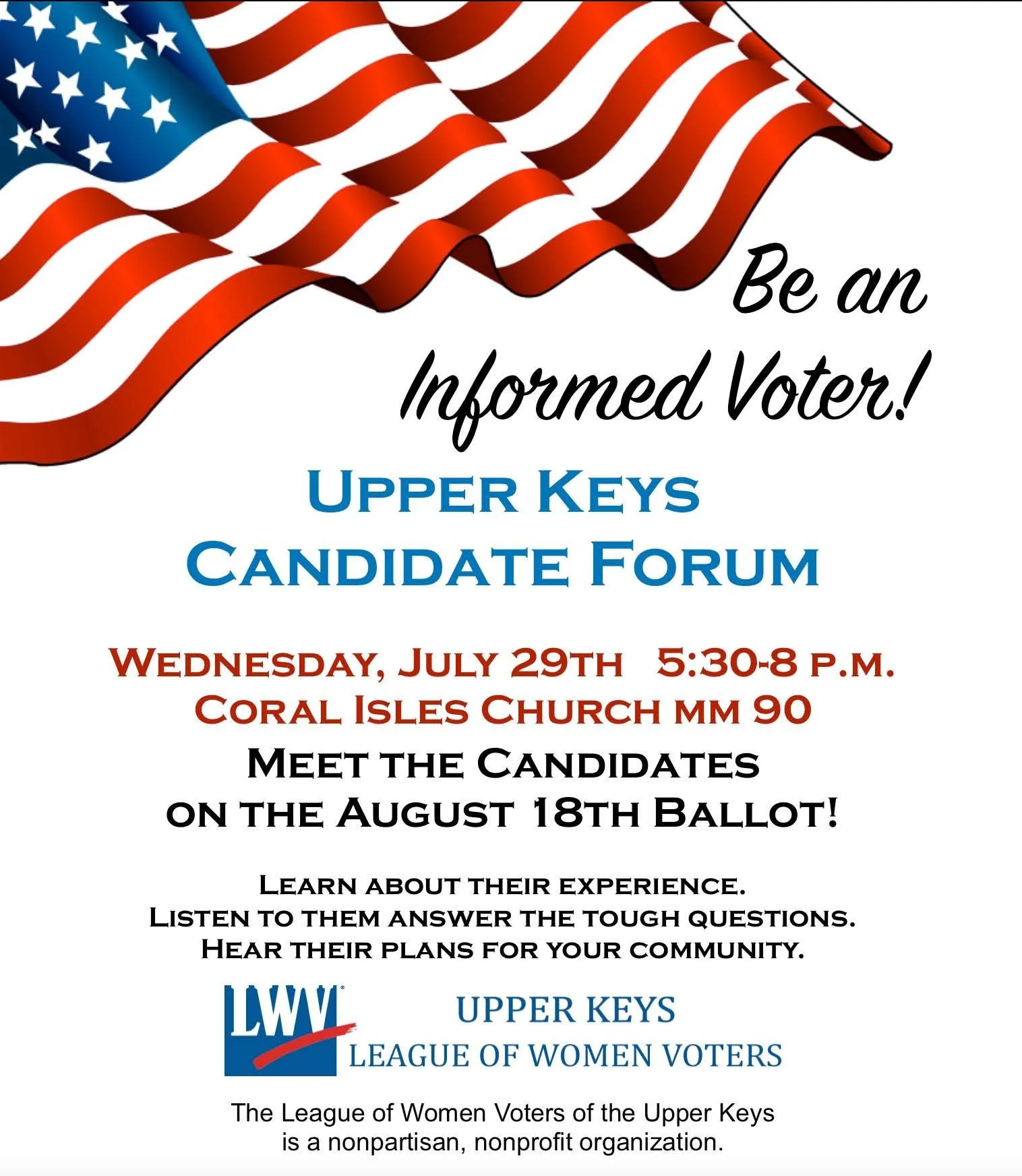 Upper Keys Candidate Forum