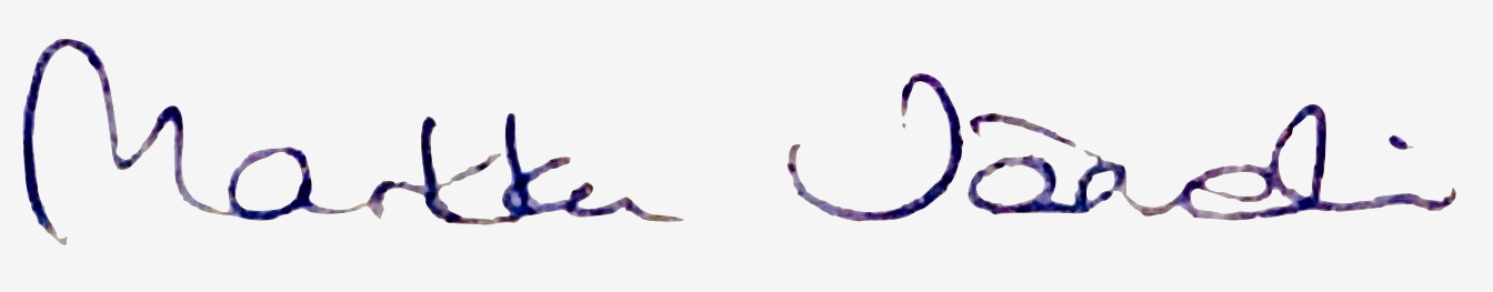 Markku Järvelinin allekirjoitus