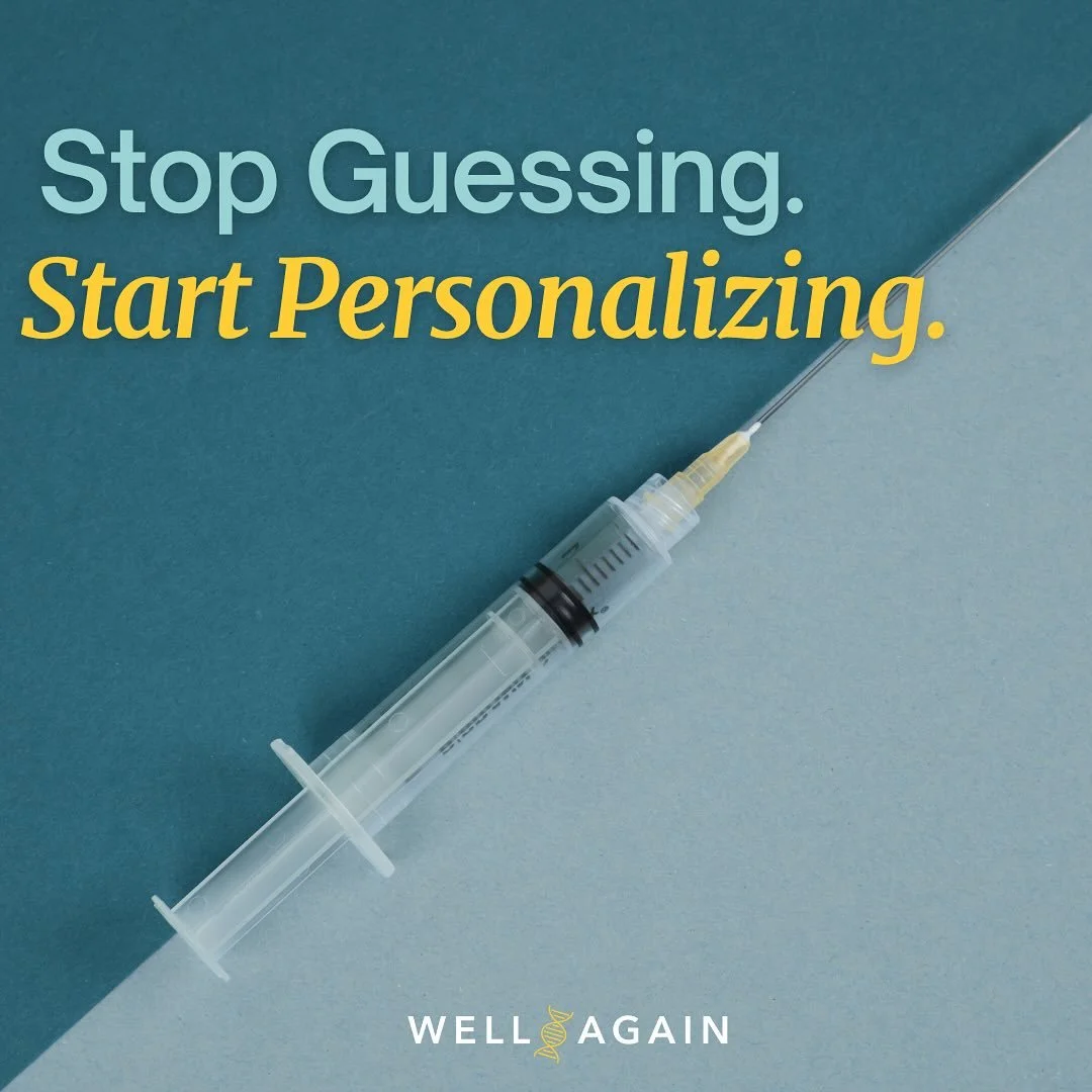 You&rsquo;ve done the diets, the supplements, the labs &mdash; and you&rsquo;re still guessing.

It&rsquo;s time for a new kind of care: one built around your DNA.

🧬 Stop guessing. Start personalizing.

 #WellAgain #PersonalizedCare #DNAHealth