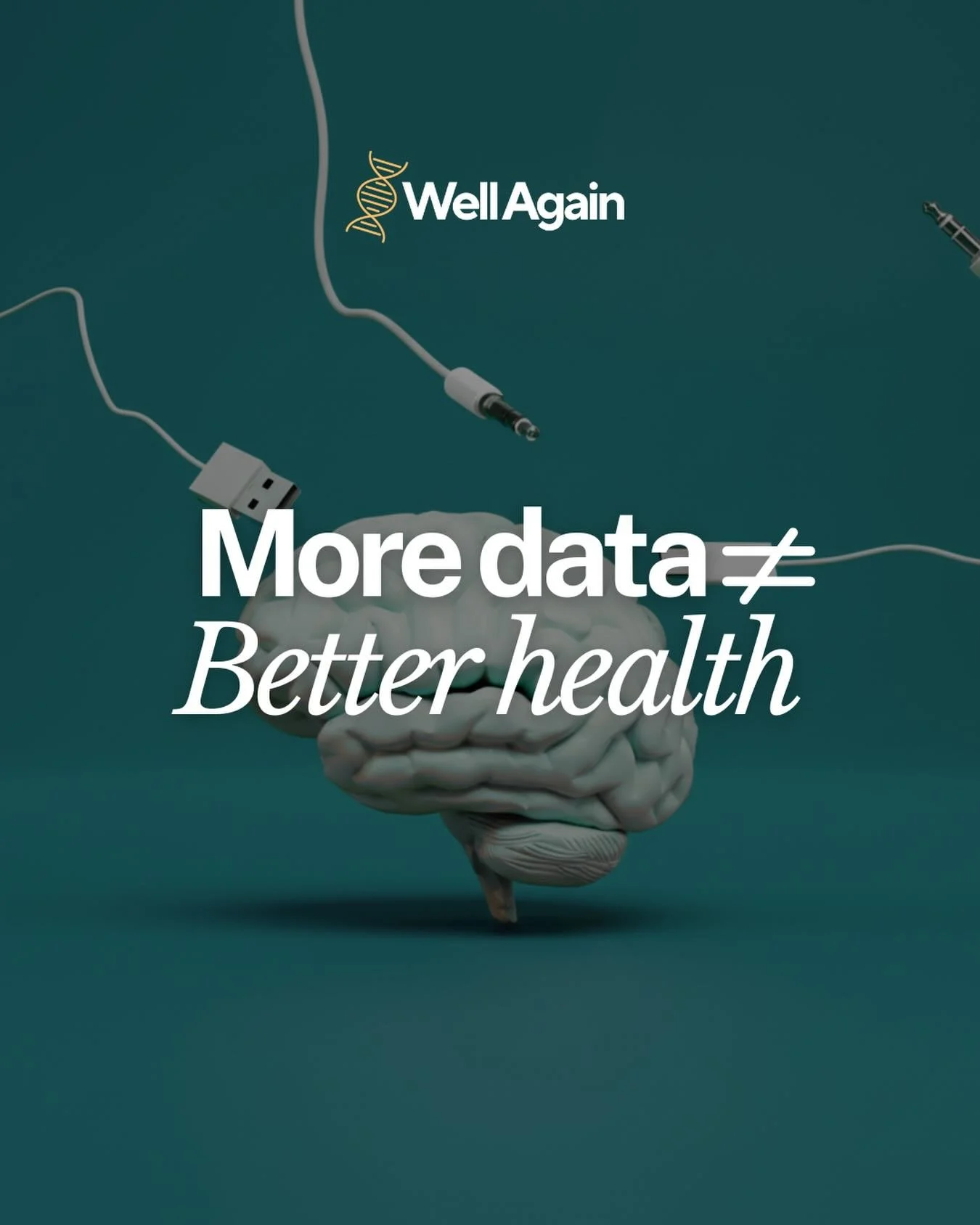 ❌ More data doesn&rsquo;t always lead to better health.❌

You can run labs. Track sleep. Eat clean. Take supplements.
And STILL 👏🏻 feel 👏🏻 stuck 👏🏻

Because information without context doesn&rsquo;t create change. 

🧬 DNA gives us the blueprin