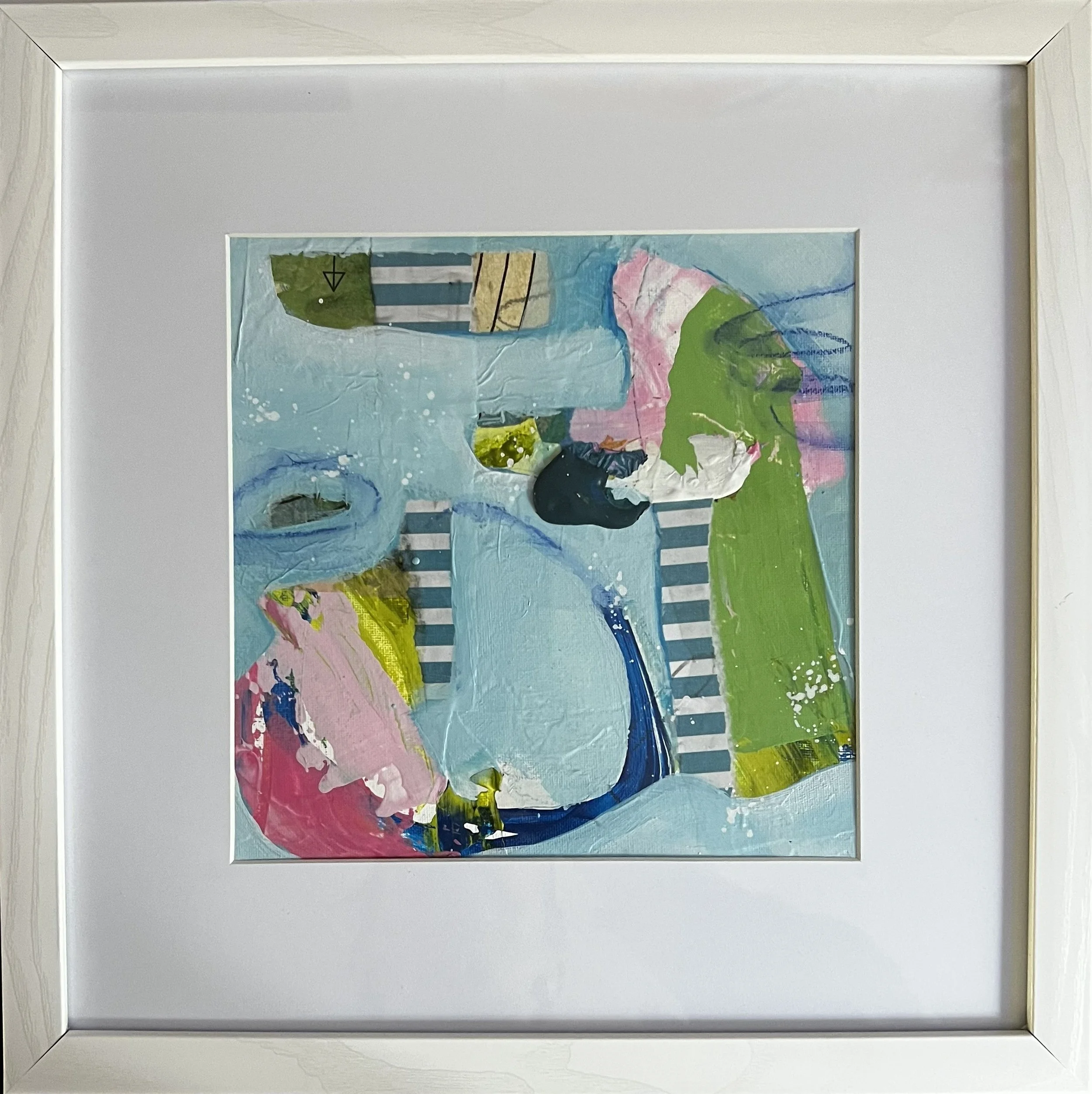 Offering

Acrylic, acrylic skins, collage, and mixed media on paper
8 x 8 inches (framed)

Offering reflects the quiet exchange that exists between giving and receiving. Created through an intuitive process of layering, covering, revealing, and respo