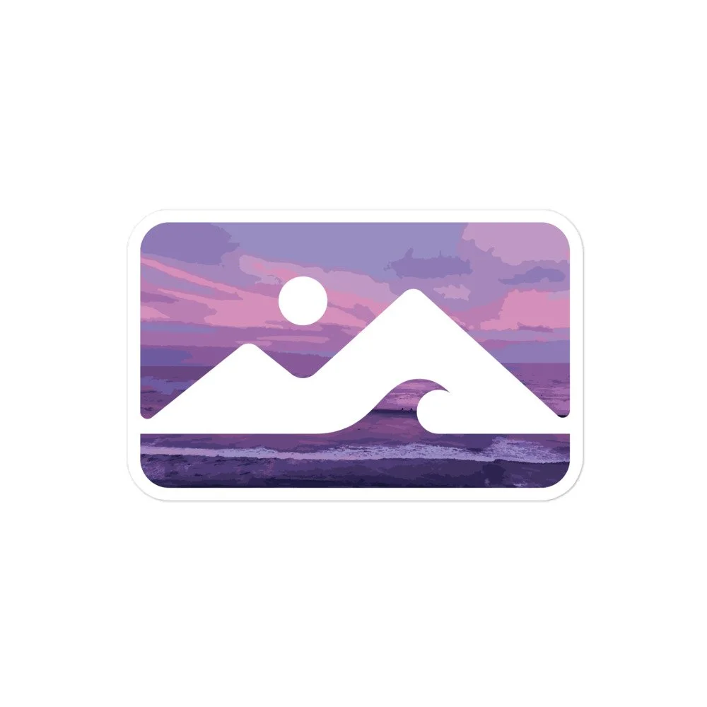 Aptos Ranch Sea and Sky Logo 'Sunset at the Hook' - Sticker