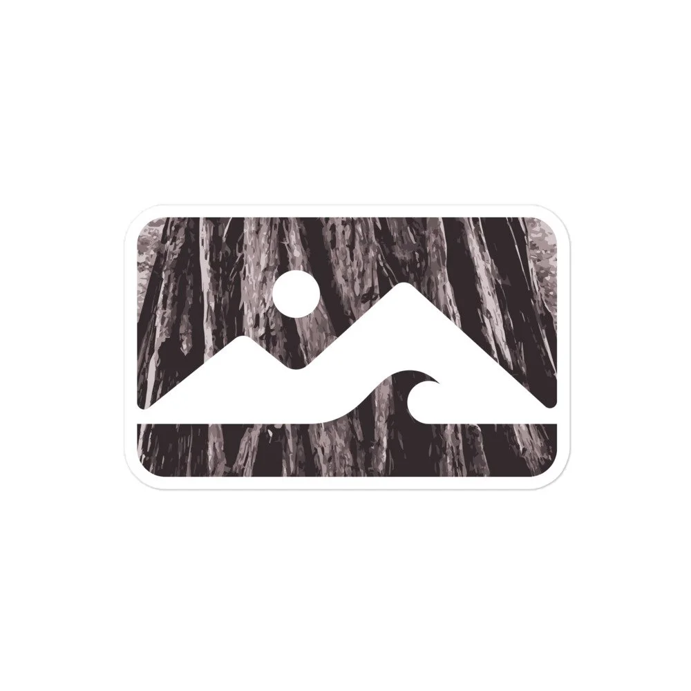 Aptos Ranch Sea and Sky Logo 'Old Growth Redwoods' - Sticker
