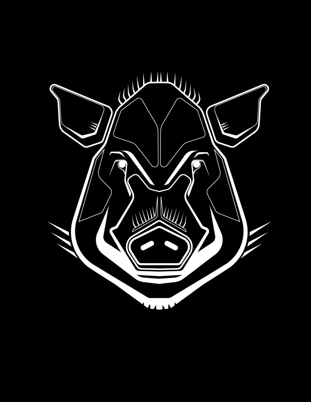 Wild Pig in White.jpg