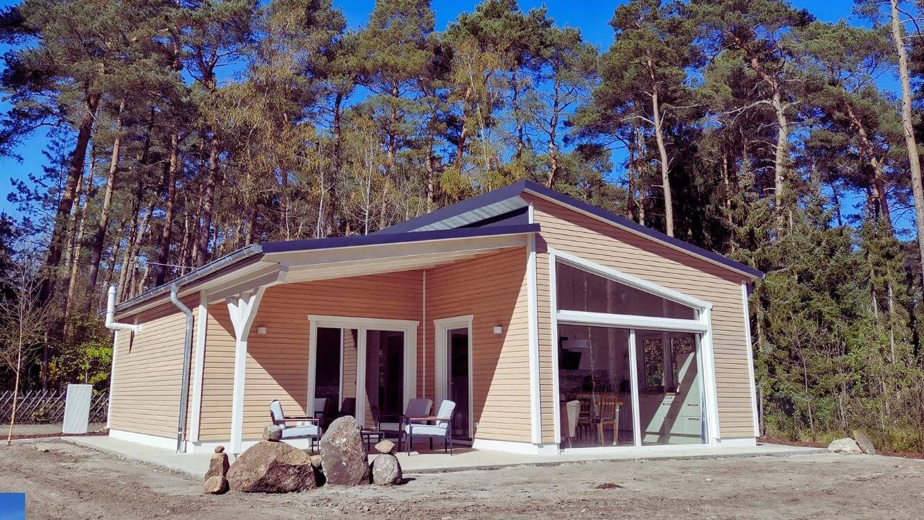 Ferienhaus Sonnentraum Aussenansicht mit Terrasse