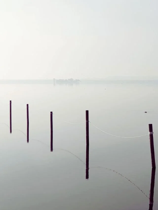 Insel Wilhelmstein im Nebel
