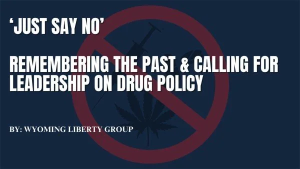 “Just Say No” - Remembering The Past &amp; Calling For Leadership On Drug Policy - Tuesday, 19 November 2024