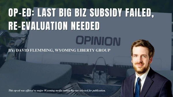 Last Big Biz Subsidy Failed, Re-Evaluation Needed - Friday, 12 December 2025