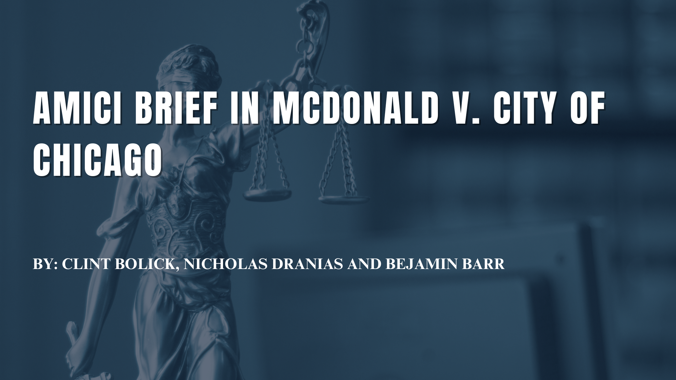 McDonald v. City of Chicago - November 23, 2009