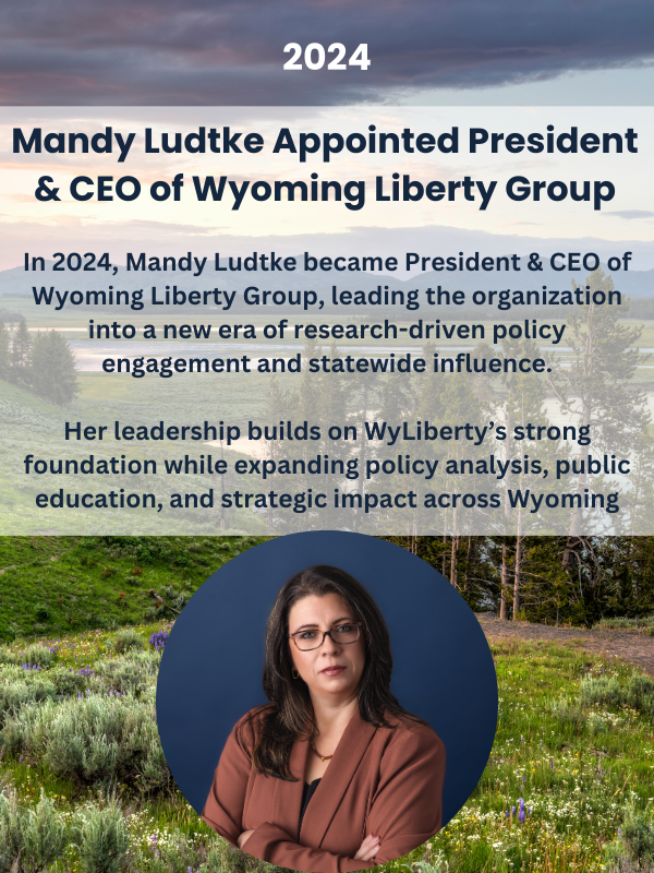 Mandy Ludtke Appointed President &amp; CEO of Wyoming Liberty Group