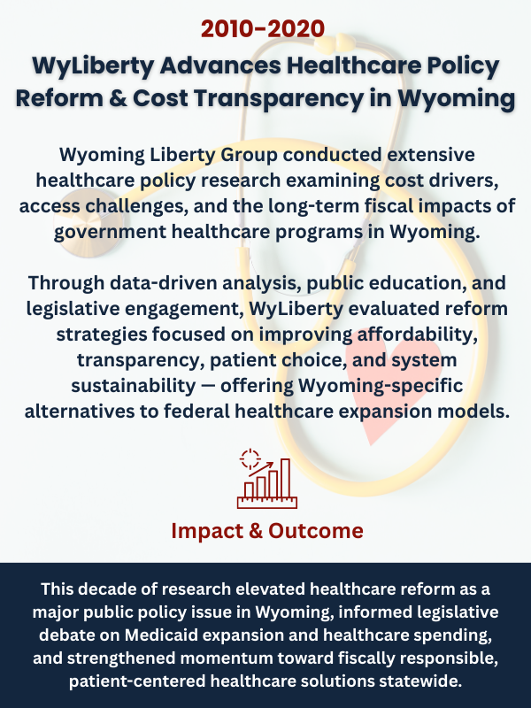 WyLiberty Advances Healthcare Policy Reform &amp; Cost Transparency in Wyoming