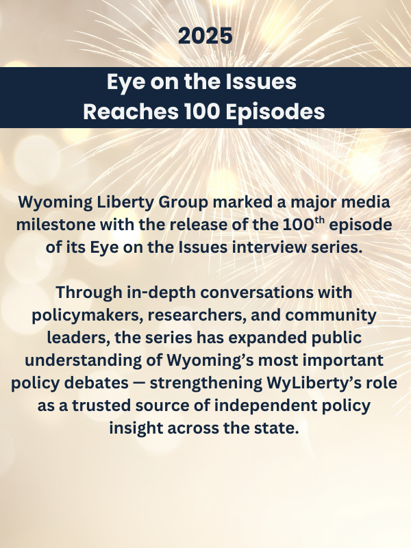 Eye on the Issues Reaches 100 Episodes