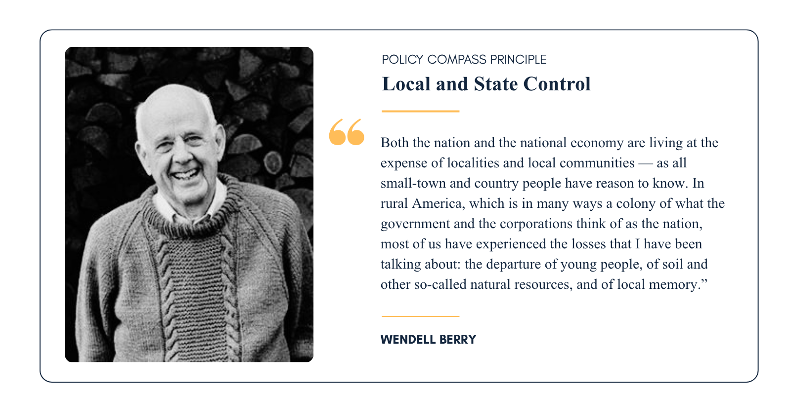 Local and State Control
