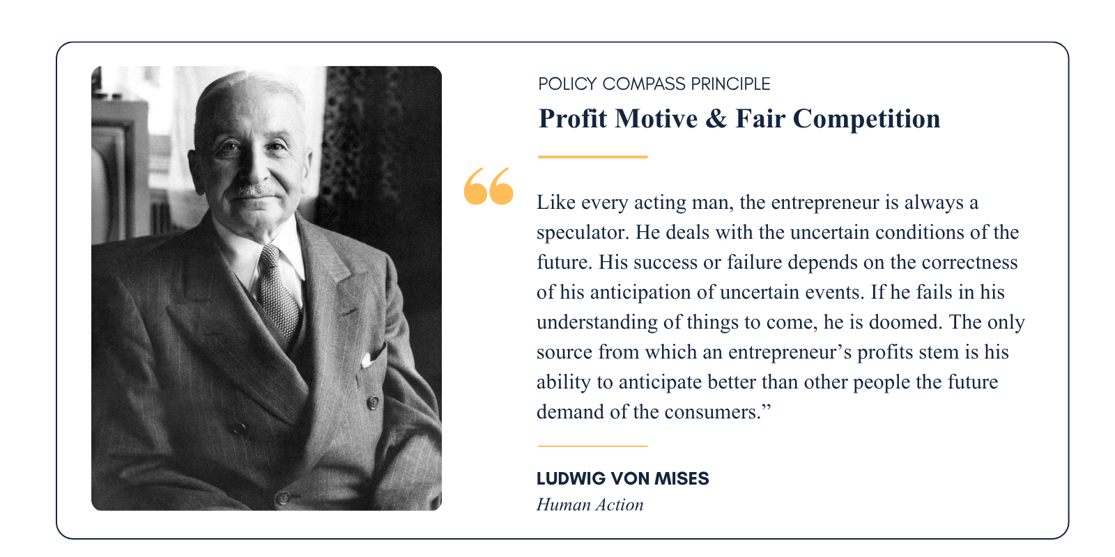 Profit Motive &amp; Fair Competition