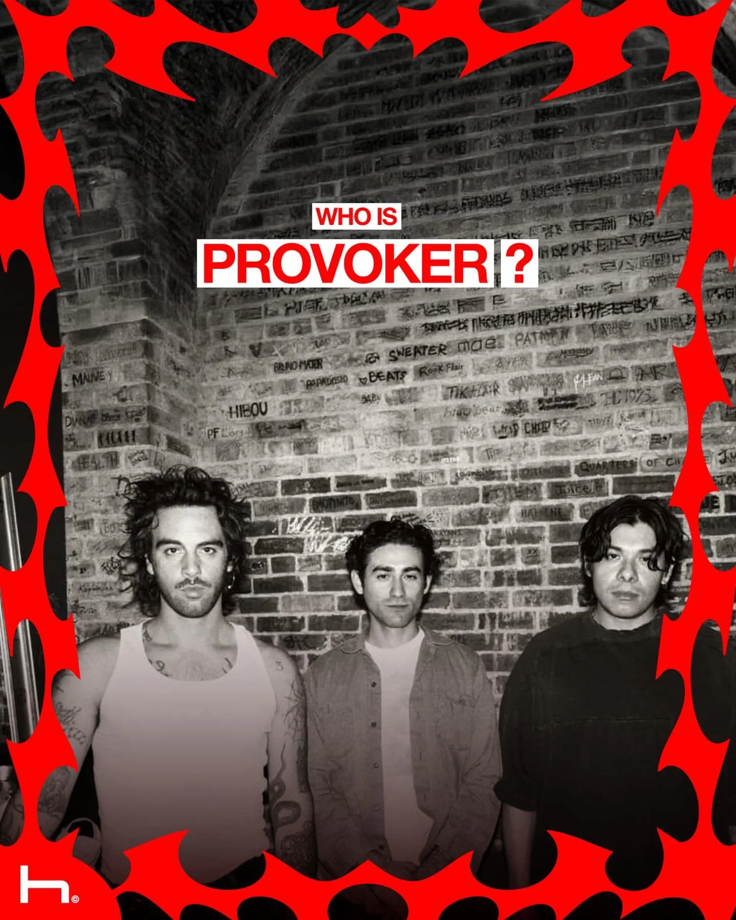 WHO IS PROVOKER? 

The post punk trio Provoker blends elements of dark wave, synth pop, and cold wave. Take a look at Jonathan Lopez, Christian Crow Petty, and Wil Palacious world through HydeFM 

Check out their curated playlist on HydeFM Spotify li