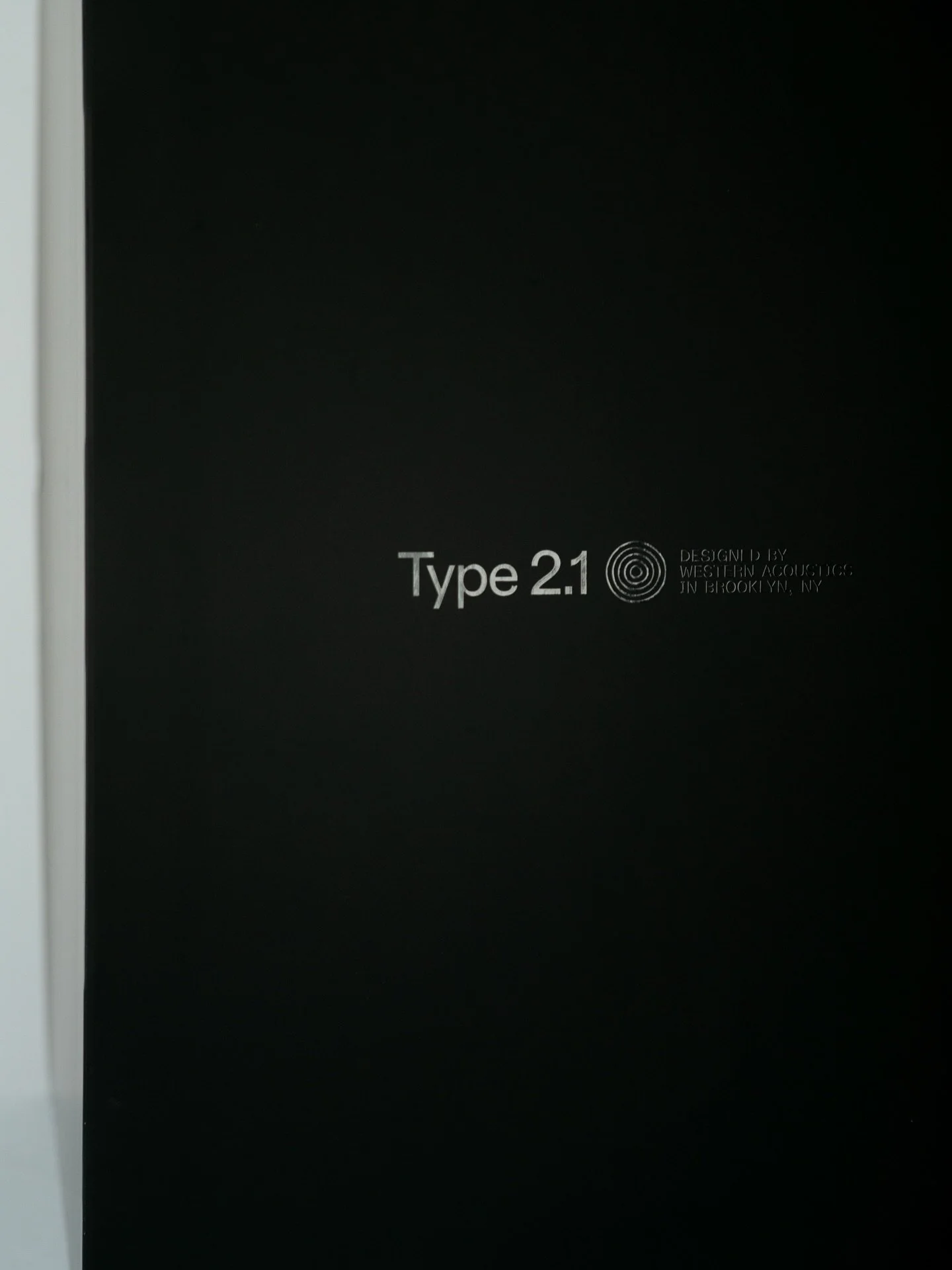 TYPE 2.1 PACKAGING 

We spent a lot of time trying to figure out a packaging solution that felt right. Like opening up a present. The black foil logo on flat black packaging gives it a subtle look that is reflected in the design of the product itself