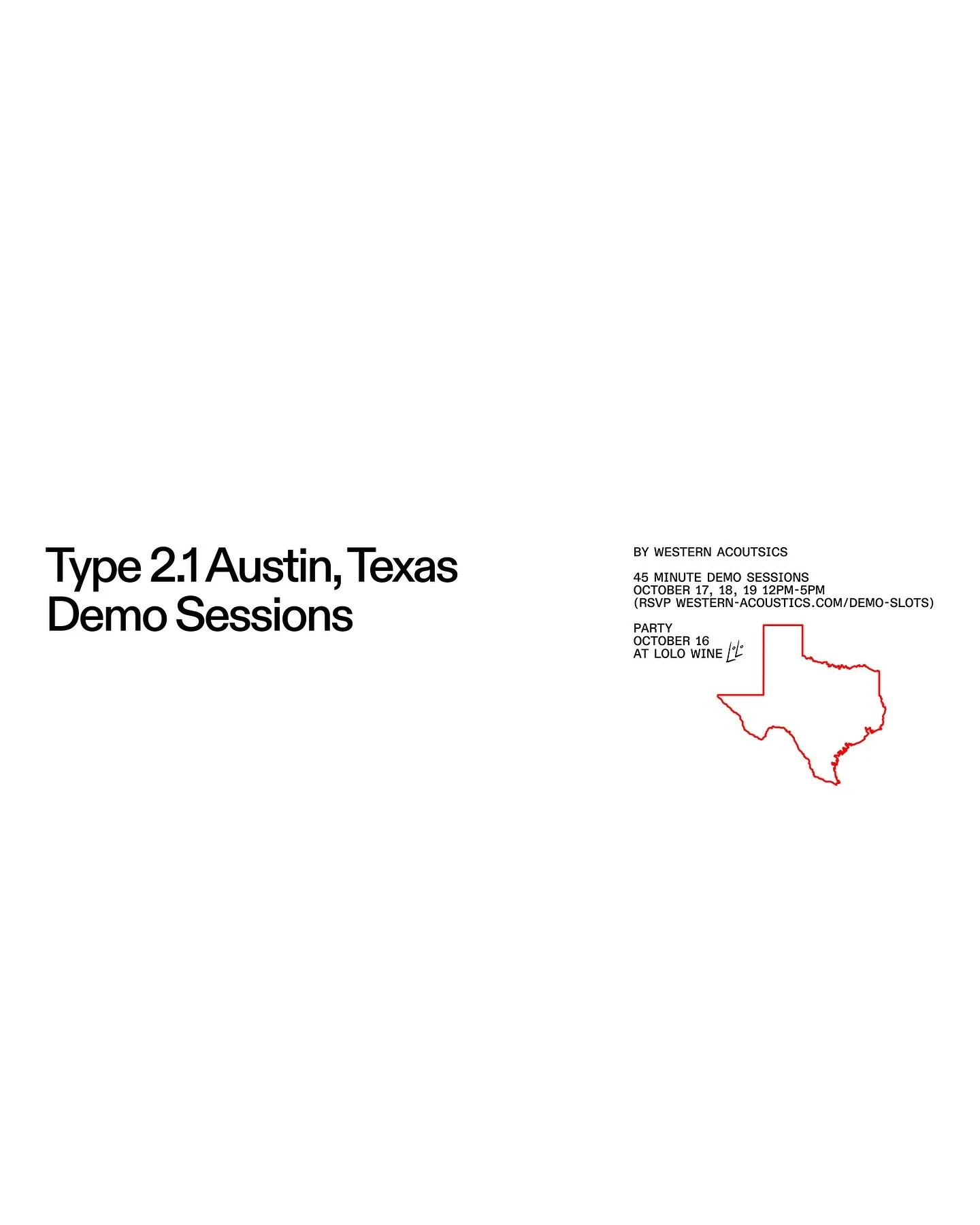 AUSTIN DEMOS

The demos we held in San Francisco were such a success that we decided we&rsquo;ll be continuing this series with more cities around the country. Our next stop will be a city located in the home state of our founder, Austin, Texas. We&r