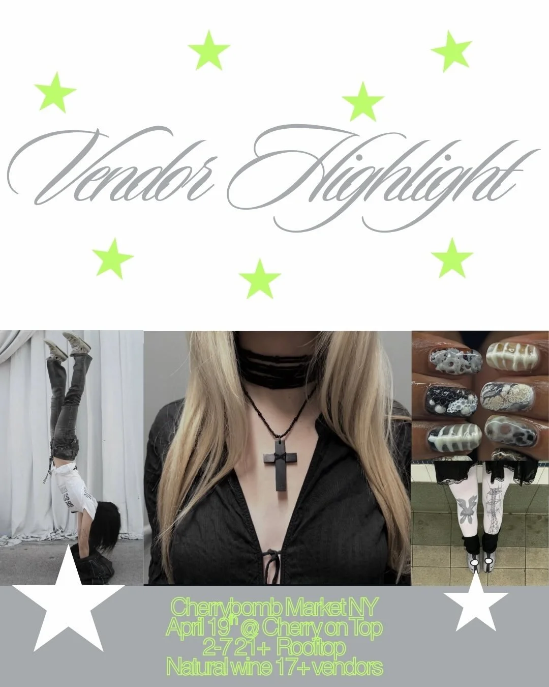 10 DAYS TIL CHERRYBOMB MARKET!!! 

These are just some of our favorites from our gorgeous vendors!!! Come support these incredible NY based small businesses and hang with us on the lovely rooftop at Cherry On Top!

Sunday April 19th 2-8pm &mdash; Don