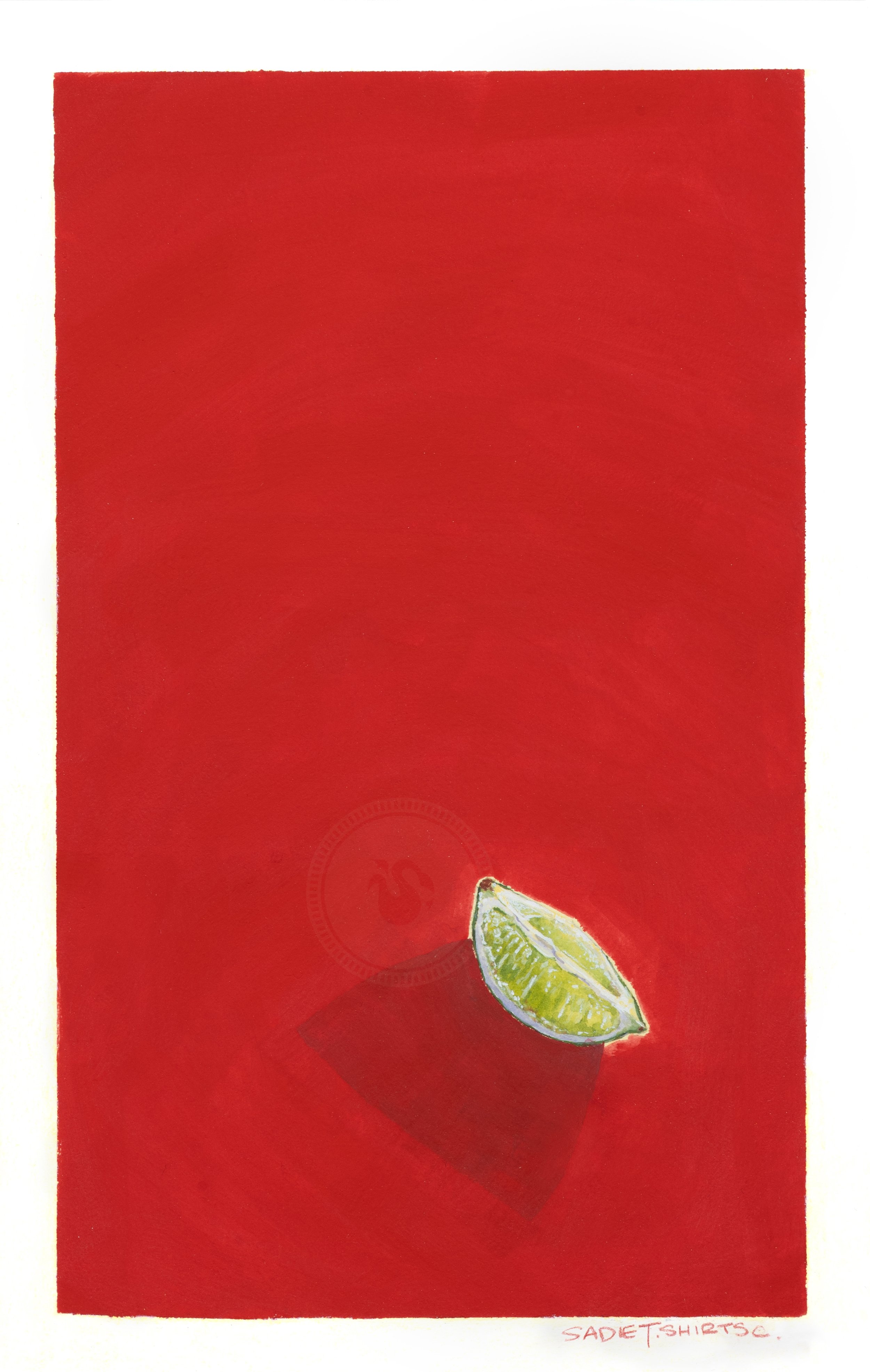 I Love Limes - Giclée Archival PRINT of Original Gouache Painting