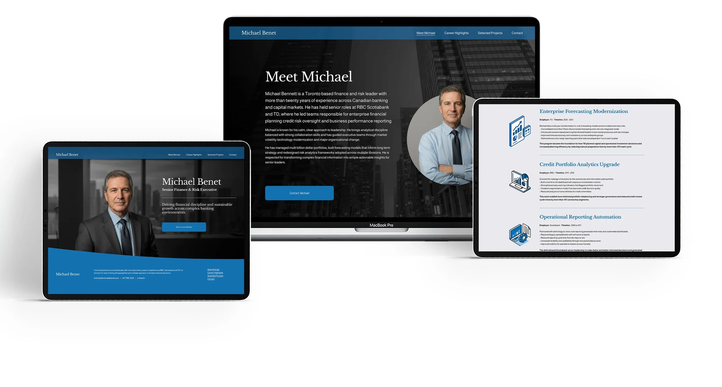 Executive Website Sample 3