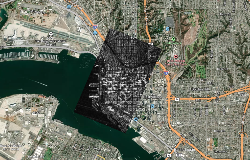 SAR Imagery, San Diego