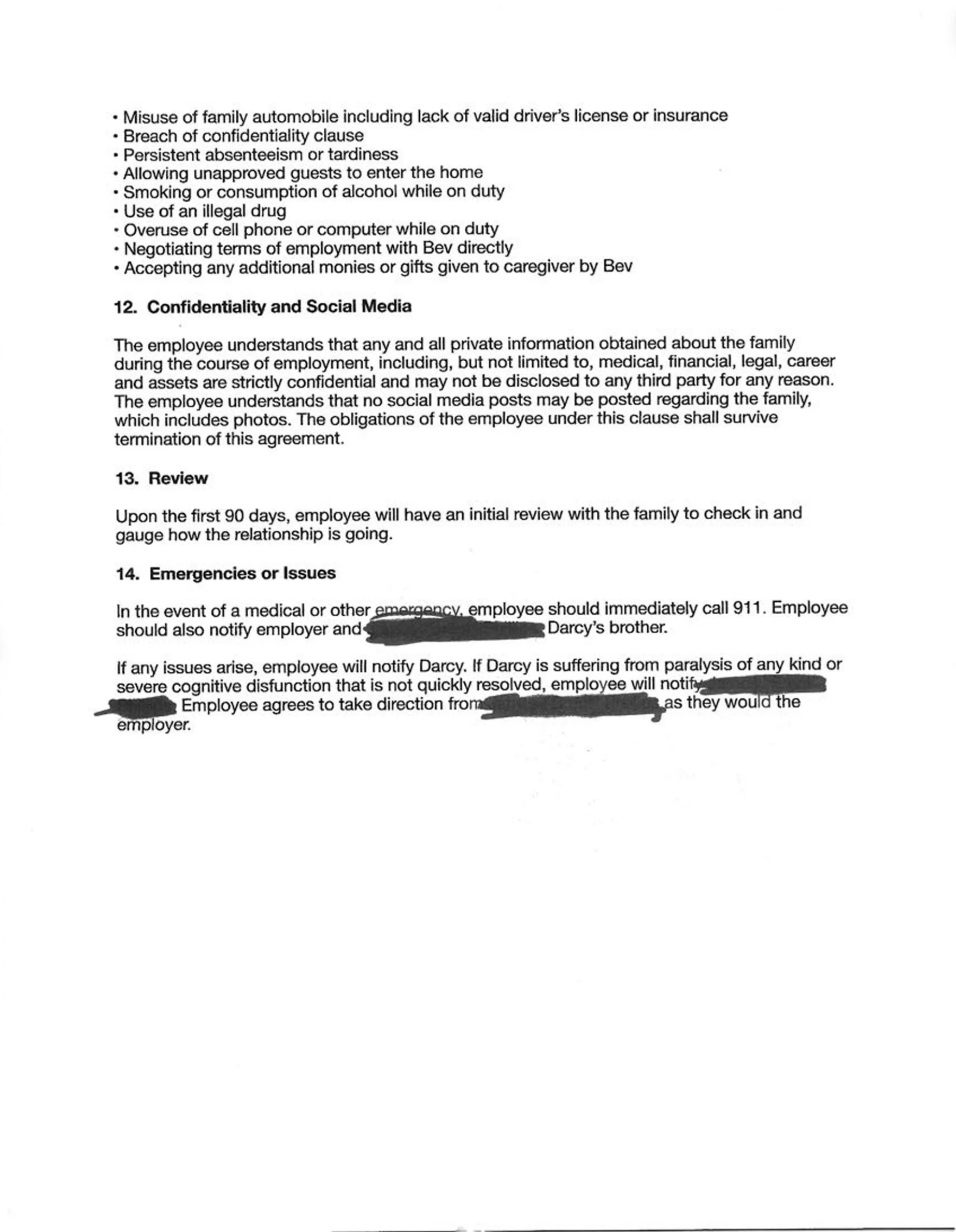 Employment Contract, Never Signed - Page 5