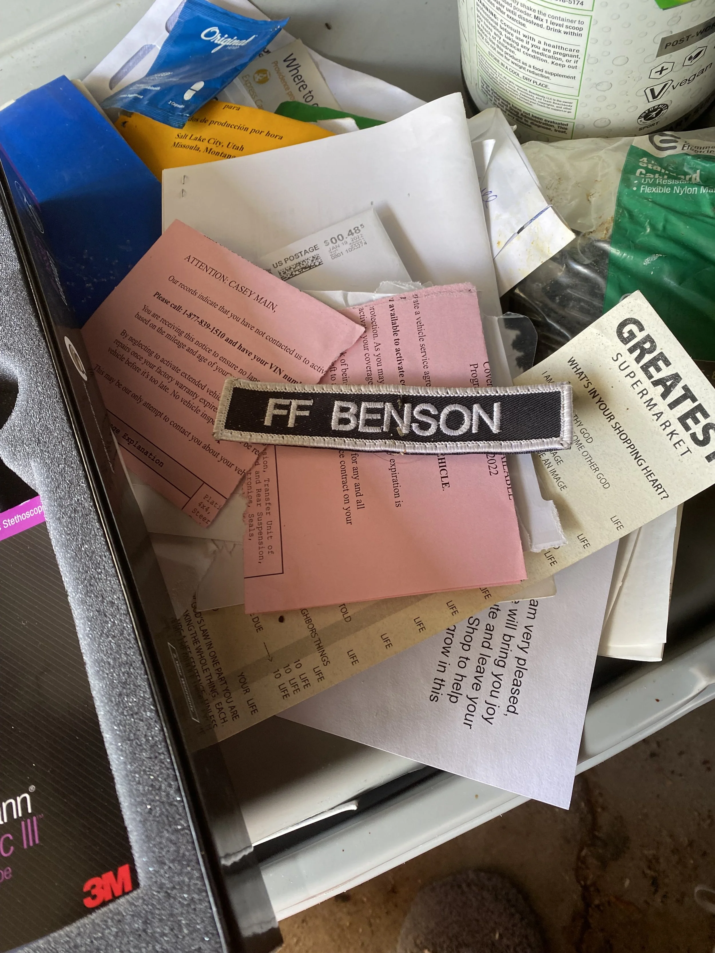 FF Benson Velcro Tag