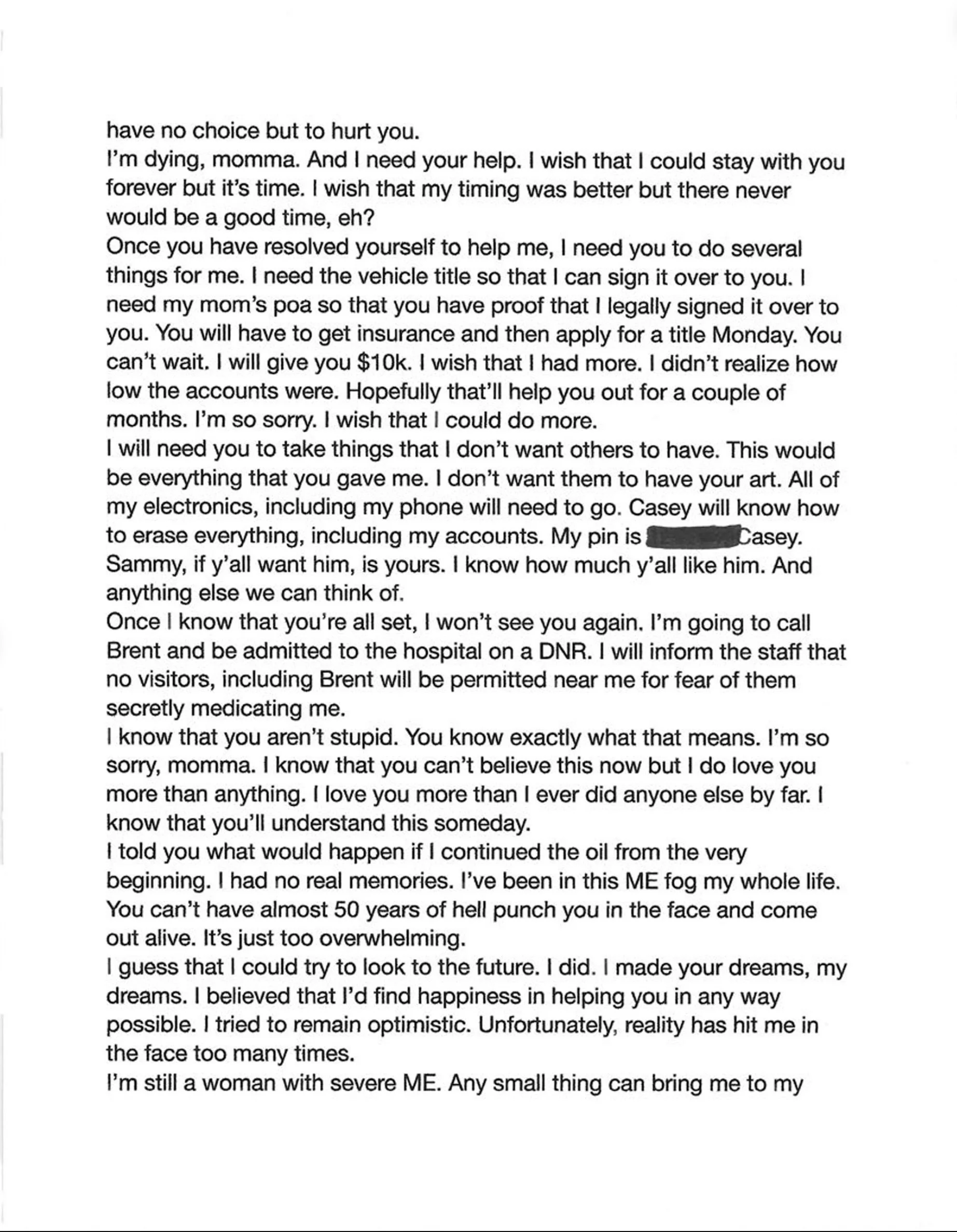 Suicide Email - Page 2