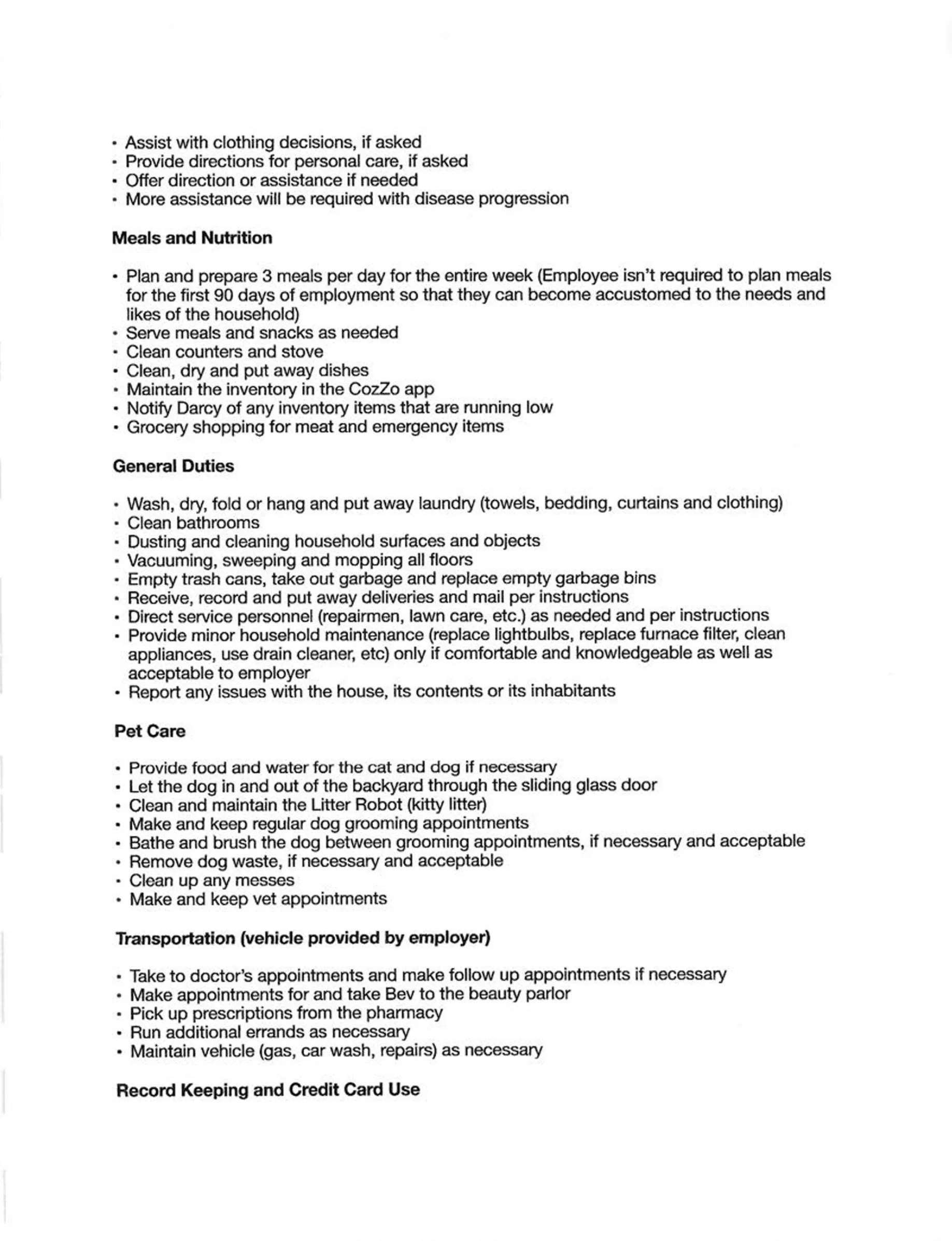 Employment Contract, Never Signed - Page 2