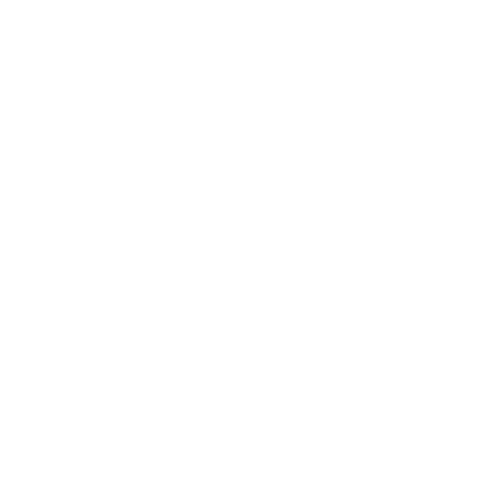 Abstract black and white illustration of a smiling face surrounded by irregular polygonal shapes and a star.