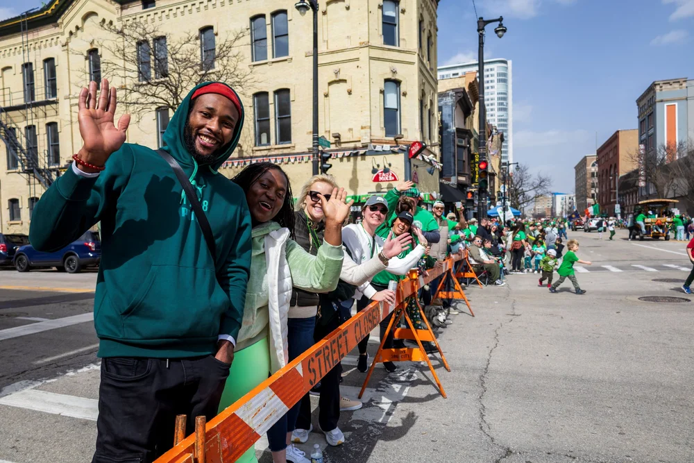 Were Back Parade Viewing Areas — Milwaukee St. Patrick's Day Parade