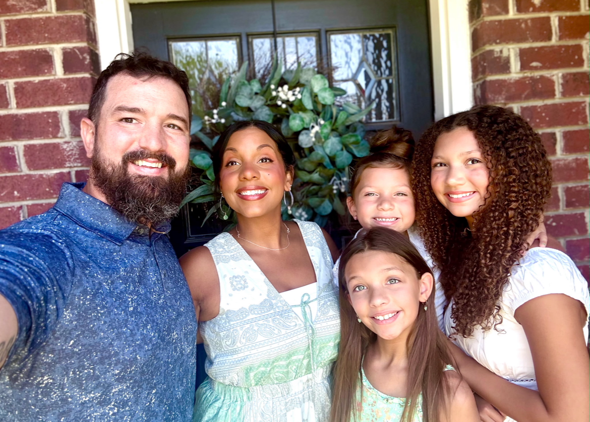 Roofing and Gutter Owner with family