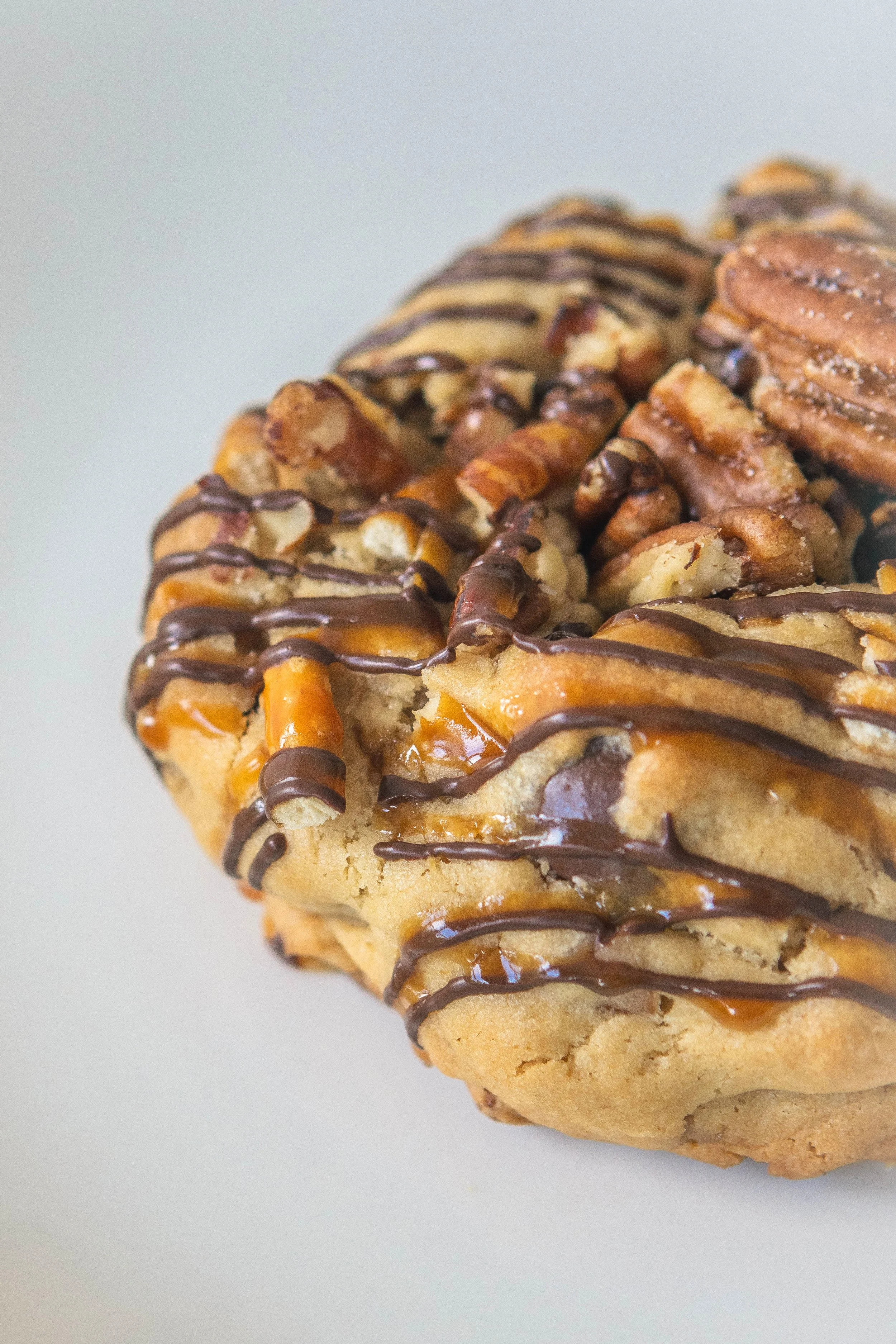Caramel Pretzel Toffee Cookie