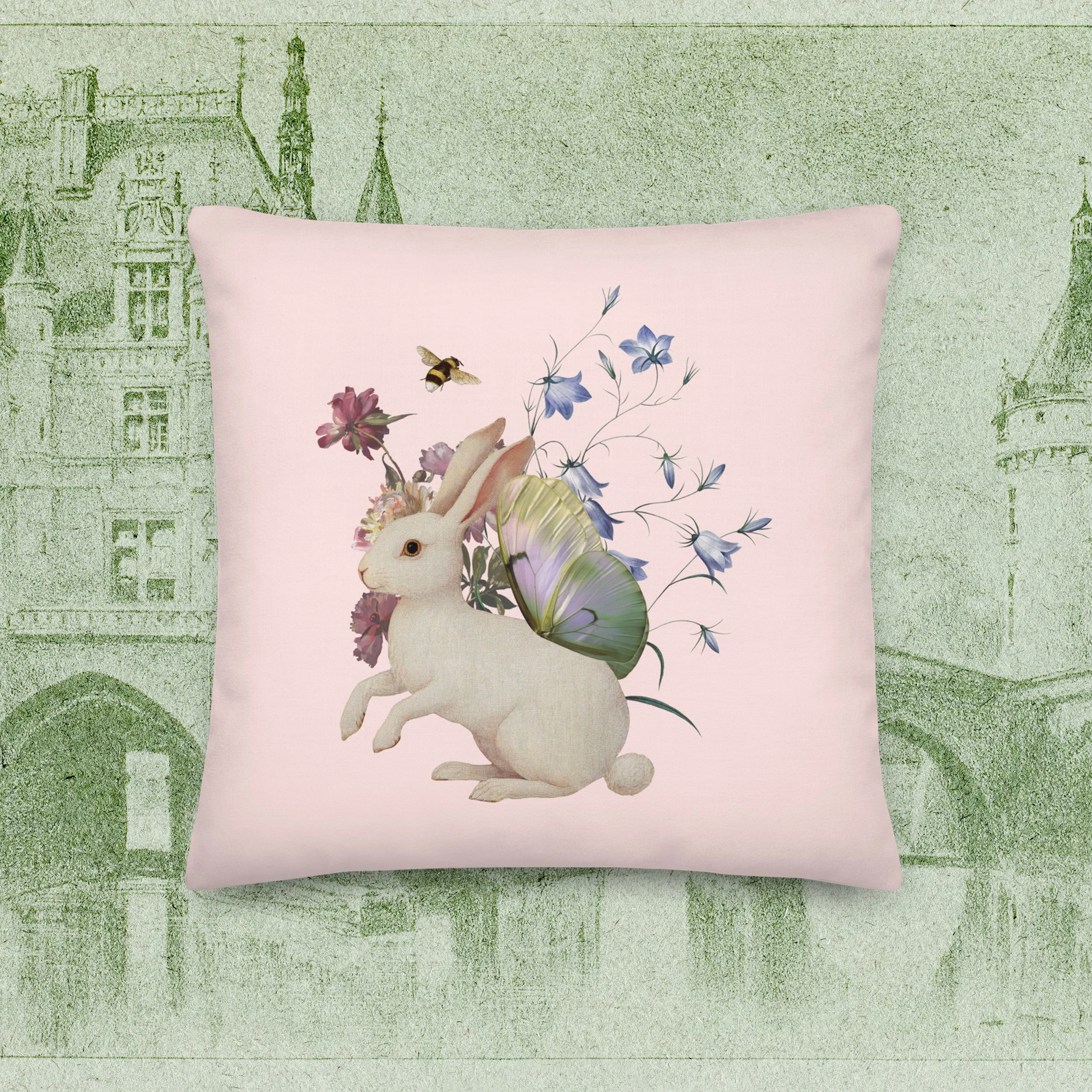 Fairy Meadow Bunny Pillow