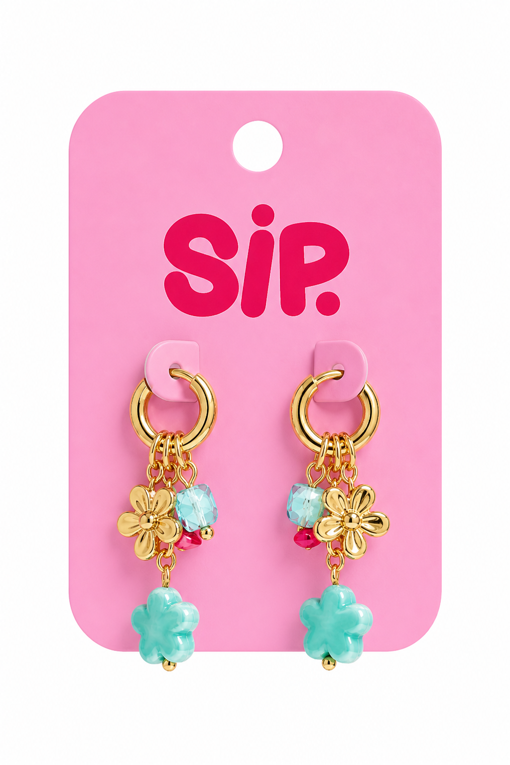 Bloom Charm Hoops
