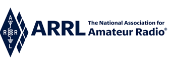 ARRL logo featuring a blue diamond shape with the words 'Amateur Radio' and the organization's name