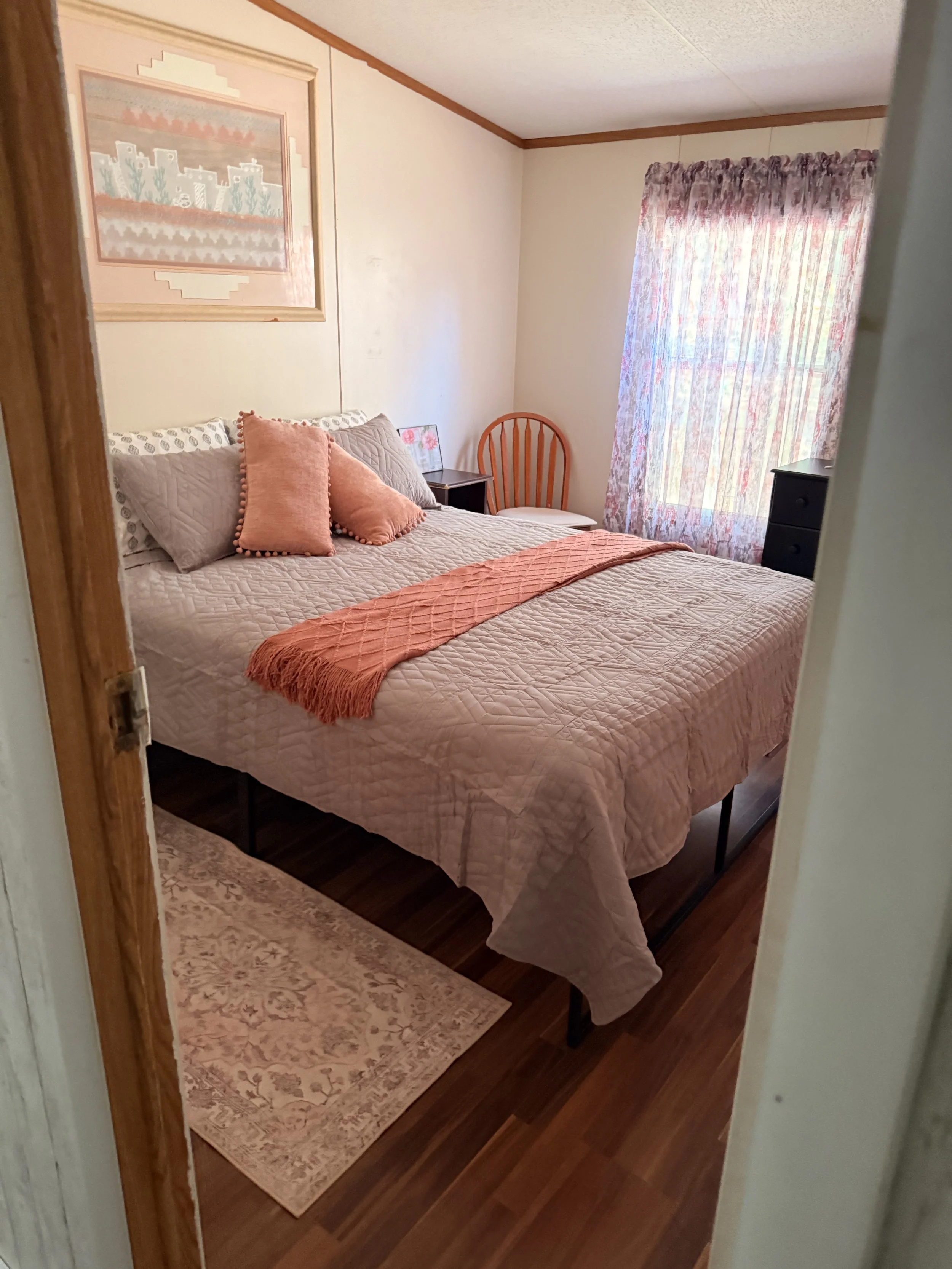 Freshly cleaned bedroom in an Anna, Texas home