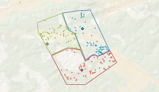 Tweaked Catchment Area