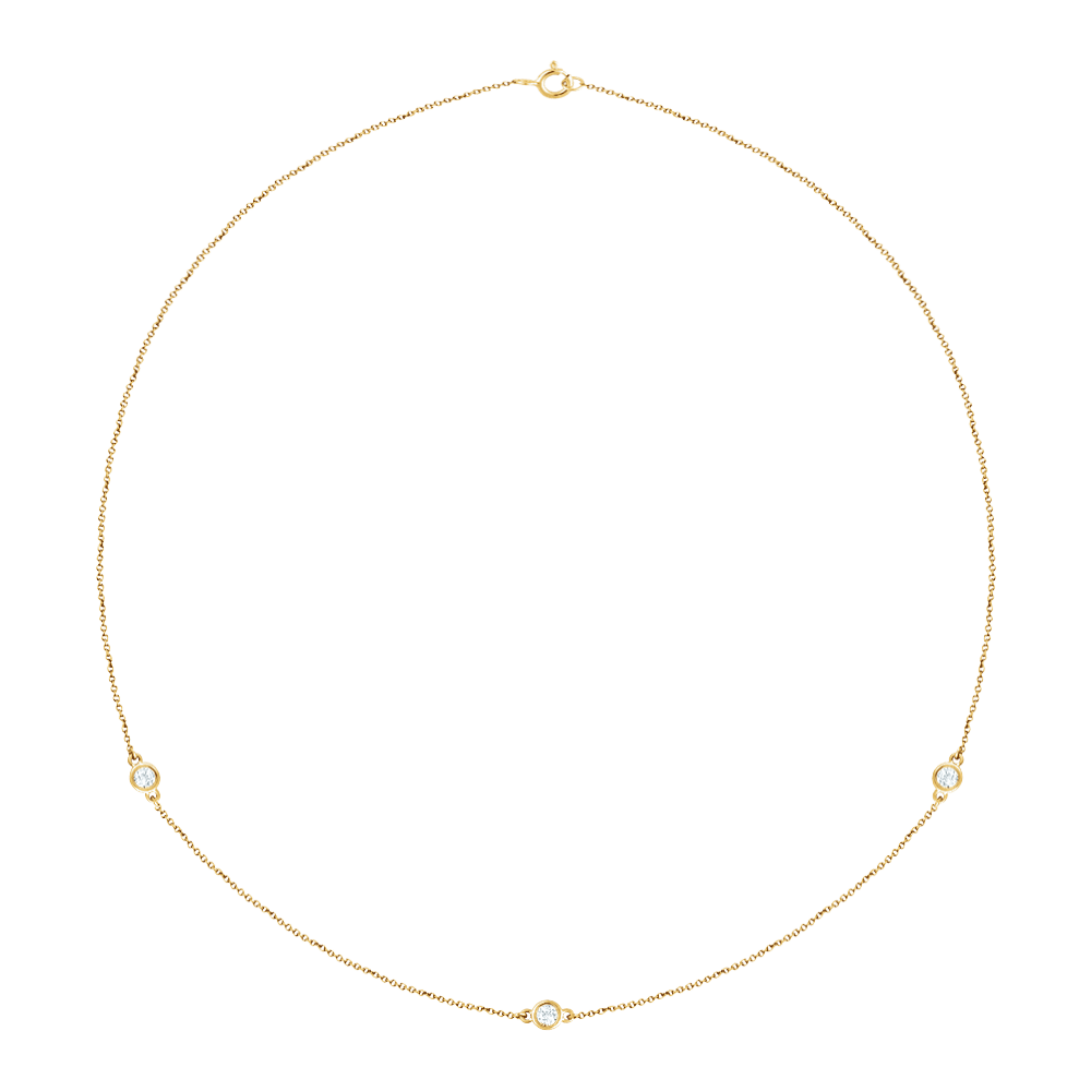 Diamond Bezel Necklace