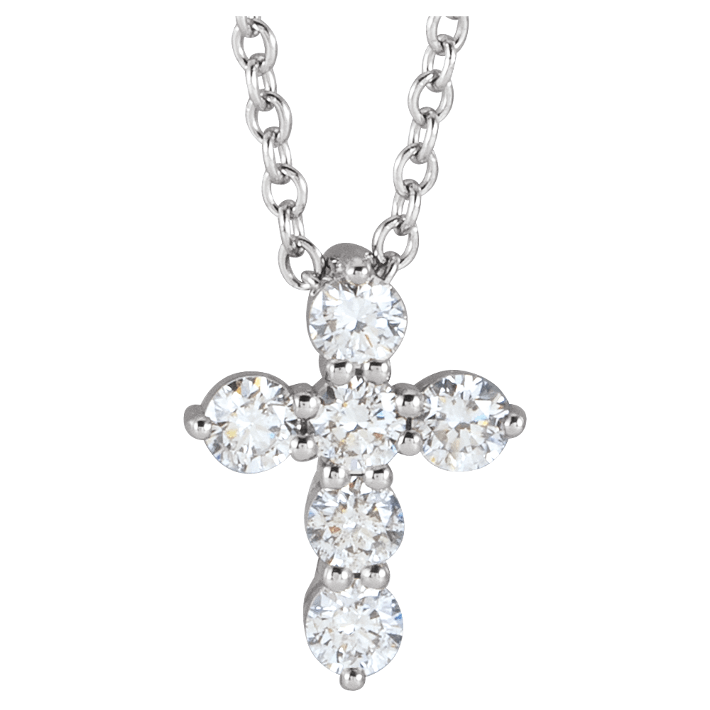 Small Diamond Cross Necklace
