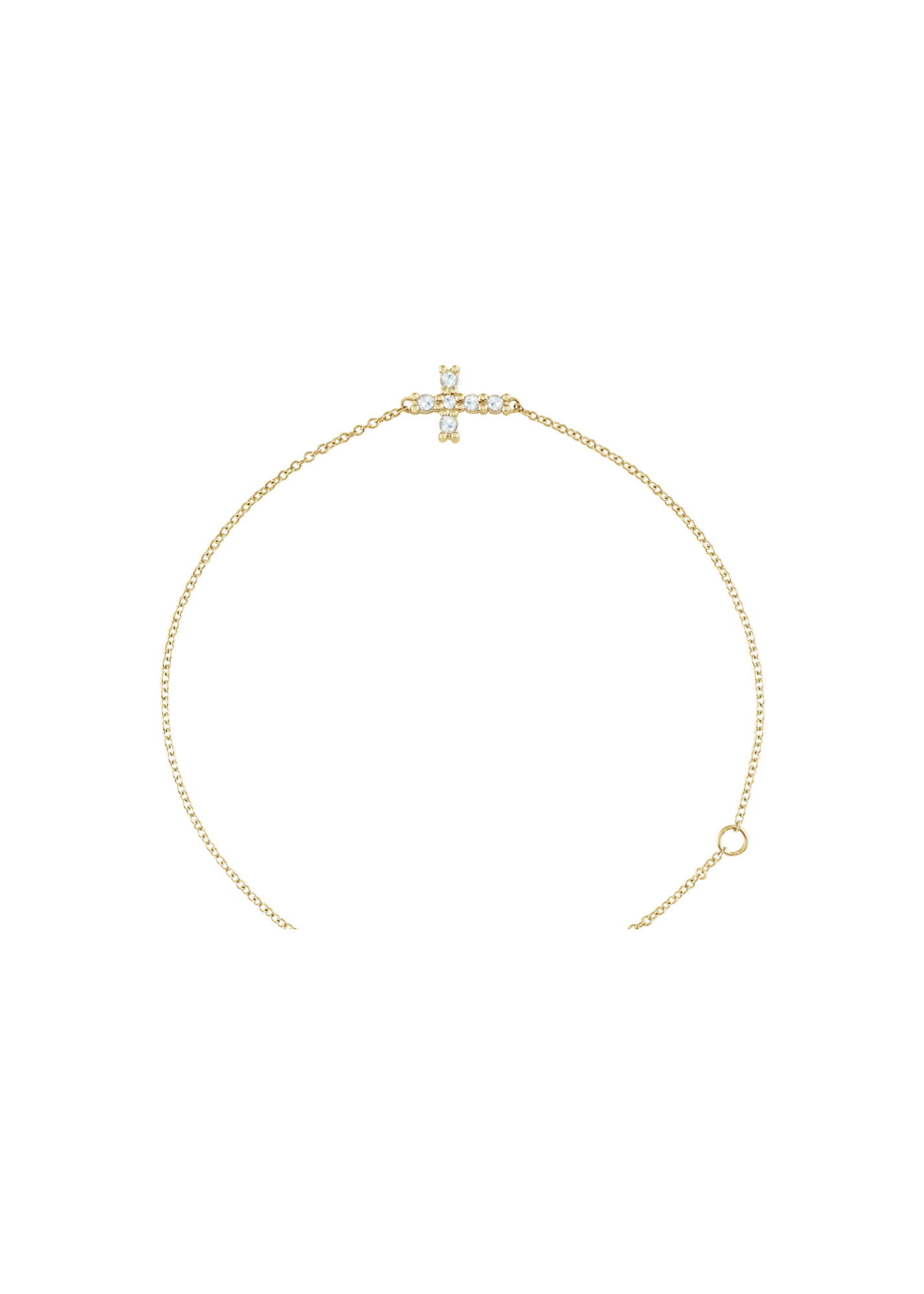 Diamond Cross Bracelet