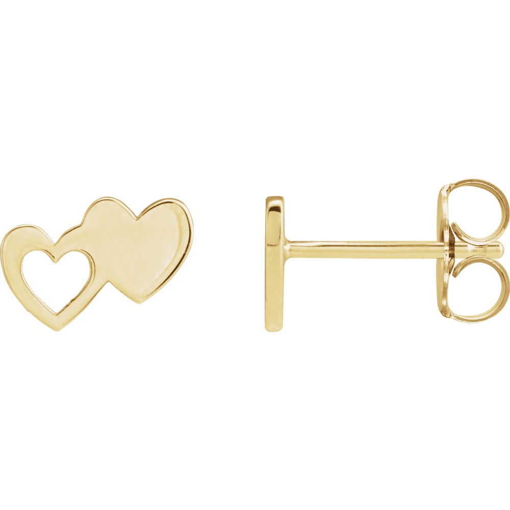 Double Heart Earrings