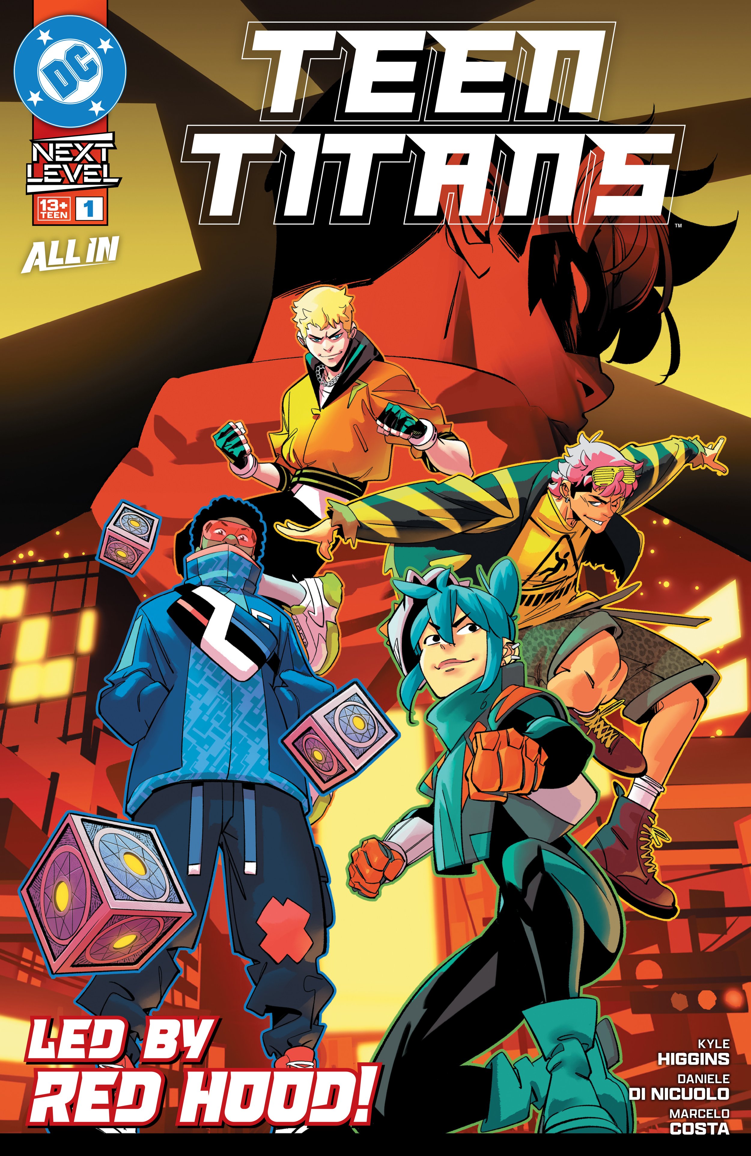 TEEN TITANS #1 by Kyle Higgins,Daniele Di Nicuolo, Marcelo Costa & Becca Carey (DC COMICS)