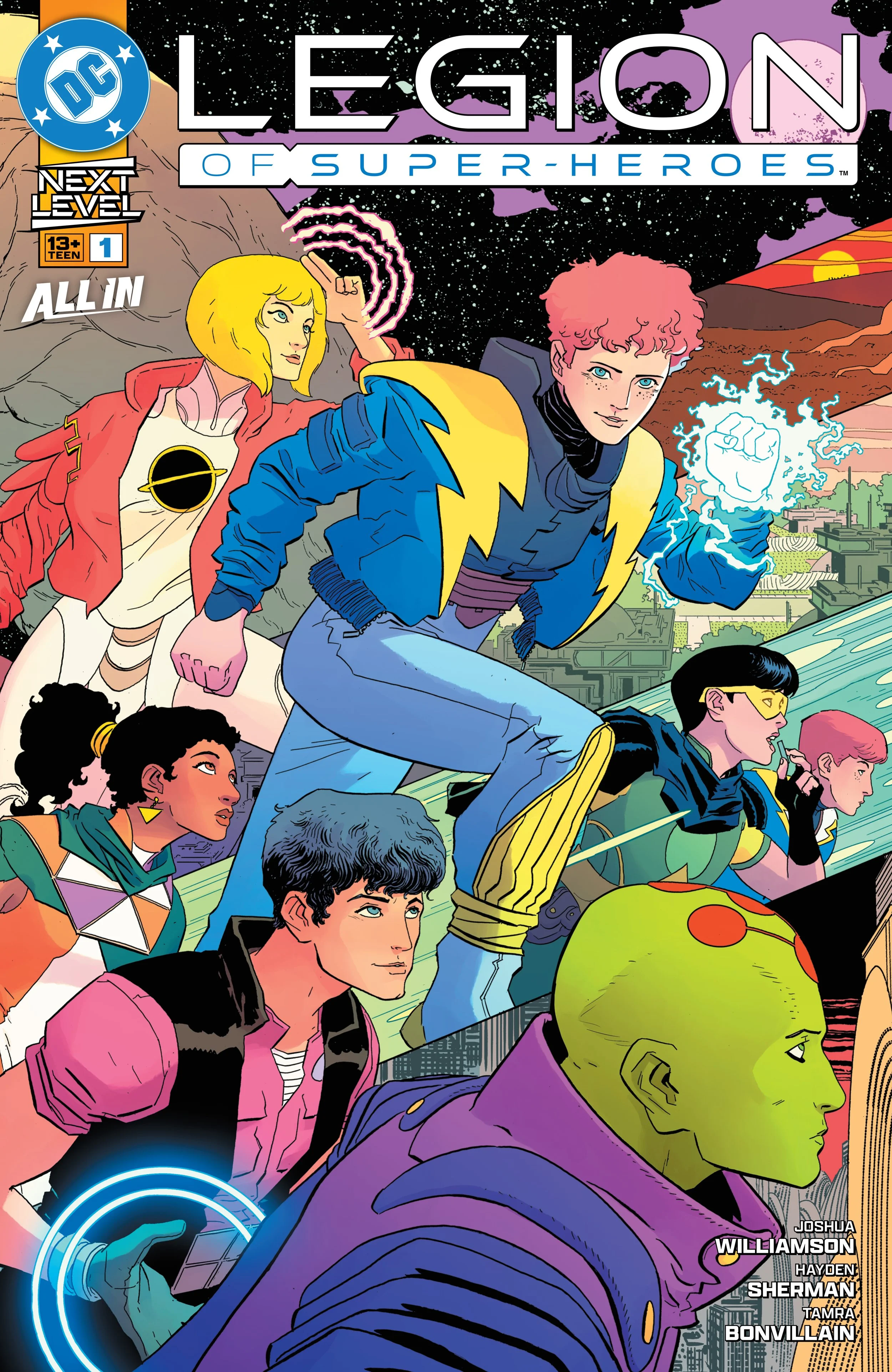 LEGION OF SUPER-HEROES #1 by Joshua Williamson, Hayden Sherman, Tamra Bonvillain & Hassan Otsmane-Elhaou (DC COMICS)