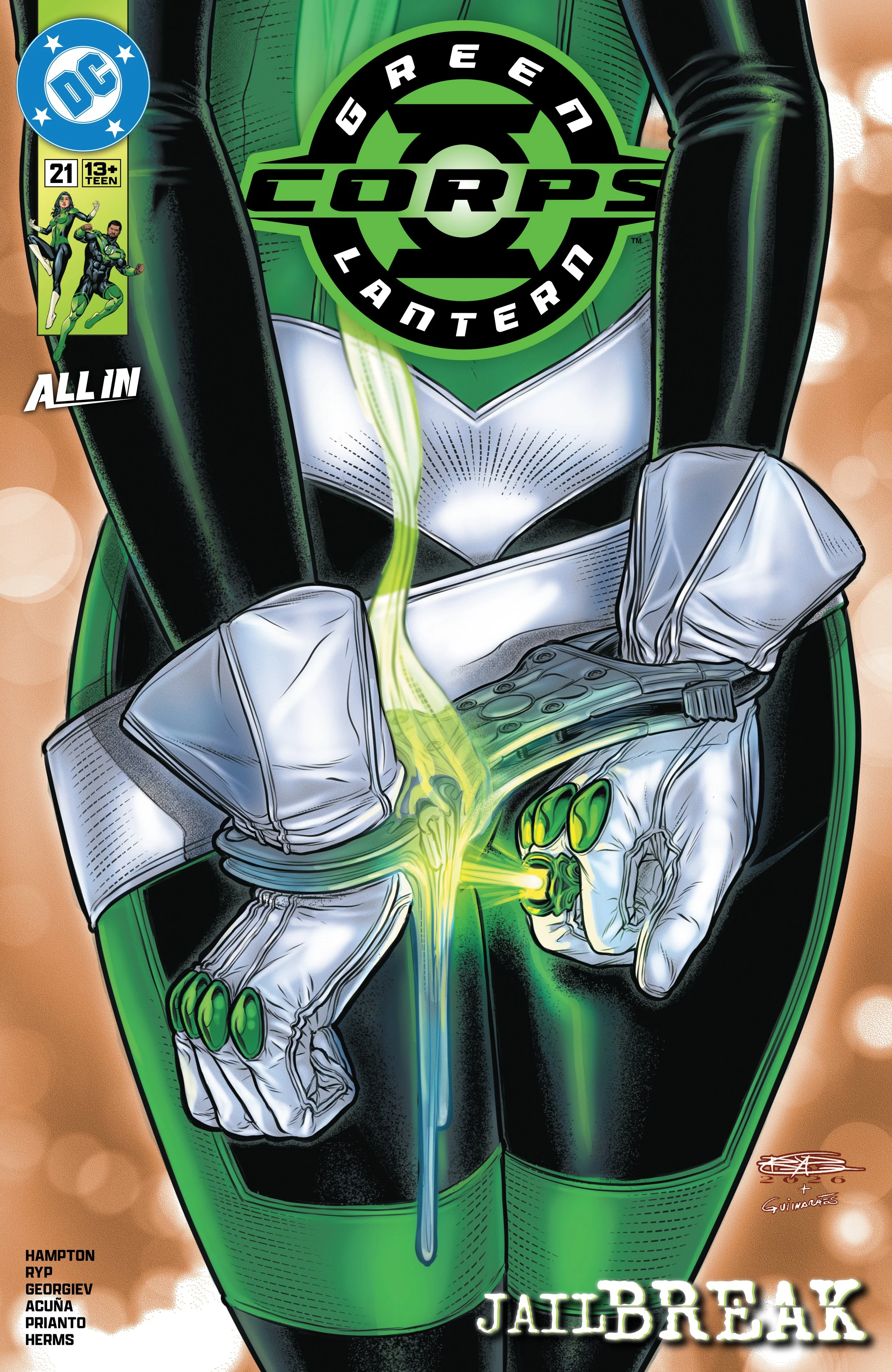 GREEN LANTERN CORPS #21 by Morgan Hampton, Vasco Georgiev, Serg Acuña, Juan José Ryp, Arif Prianto, Matt Herms & Dave Sharpe (DC COMICS)