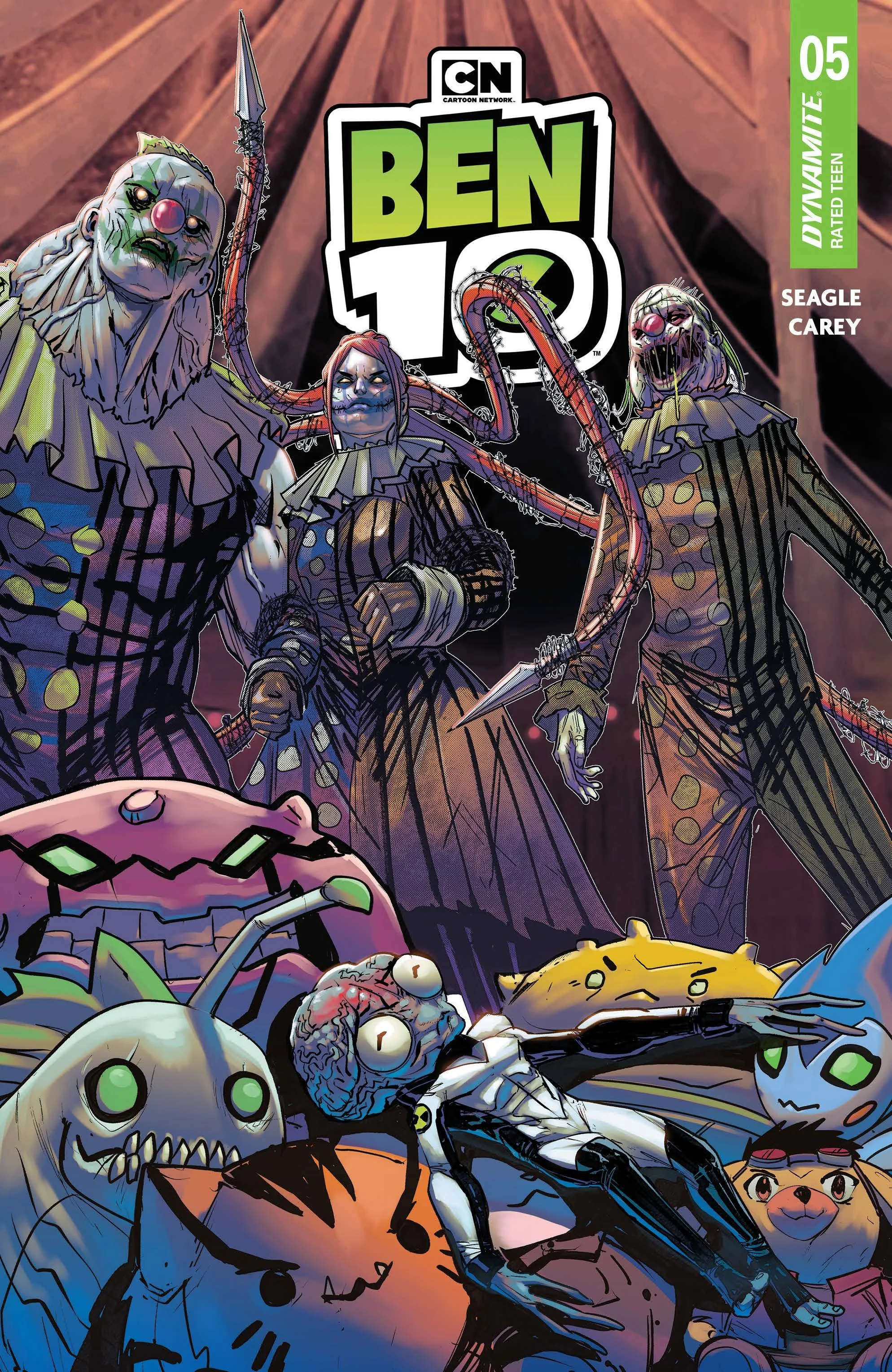 BEN 10 #5 by Joe Casey, Duncan Rouleau, Joe Kelly, Robert Carey, Steven T. Seagle, Ren Spiller & Taylor Esposito- (Dynamite Entertainment)