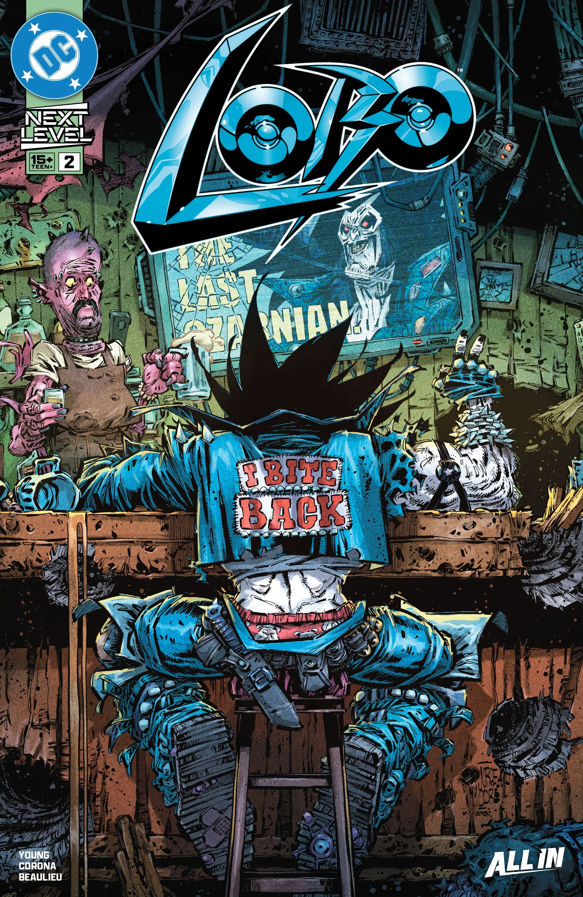 LOBO #2 by Skottie Young, Jorge Corona, Jean-François Beaulieu, & Nate Piekos of Blambot (DC COMICS)