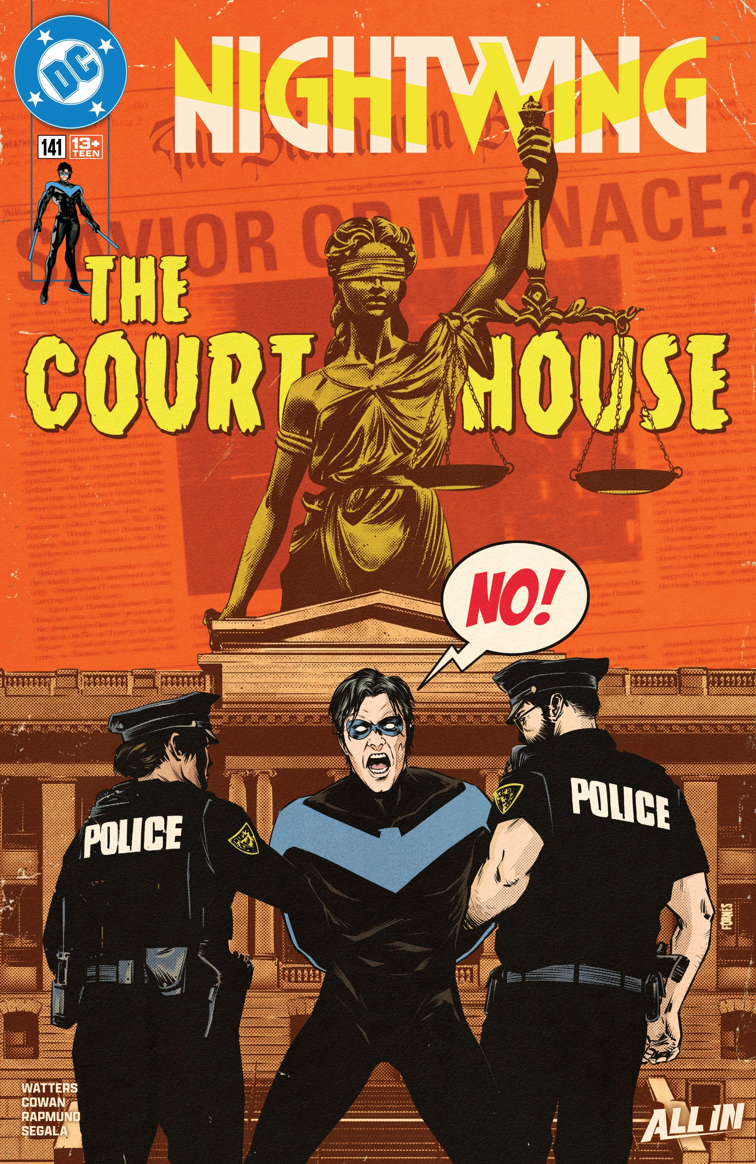 NIGHTWING #141 by Dan Watters, Denys Cowan, Norm Rapmund, Francesco Segala& Wes Abbott  (DC COMICS)