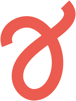 En stor estetisk, rosa, abstrakt figur med kurver og buer.