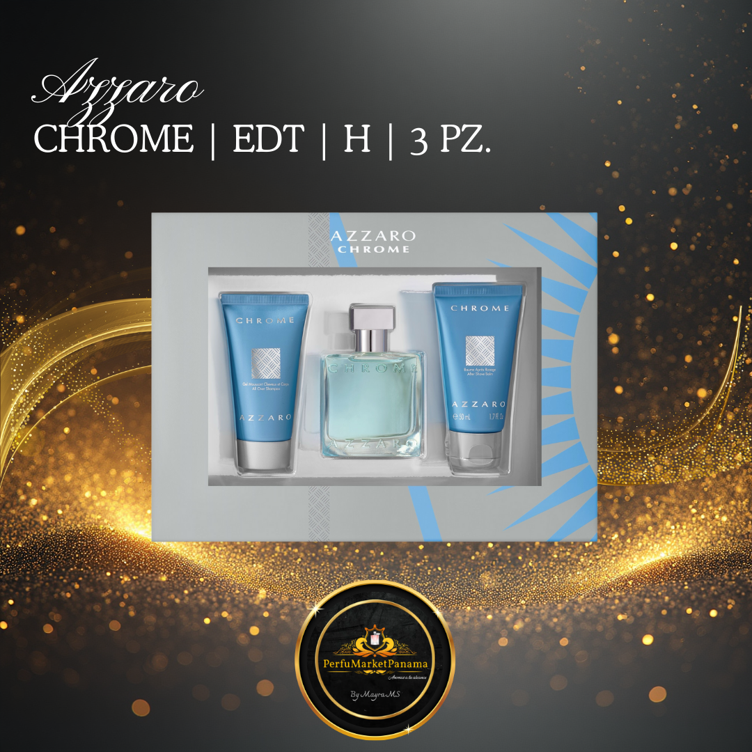 Estuche | Azzaro | Chrome | EDT | H | 3 PZ.